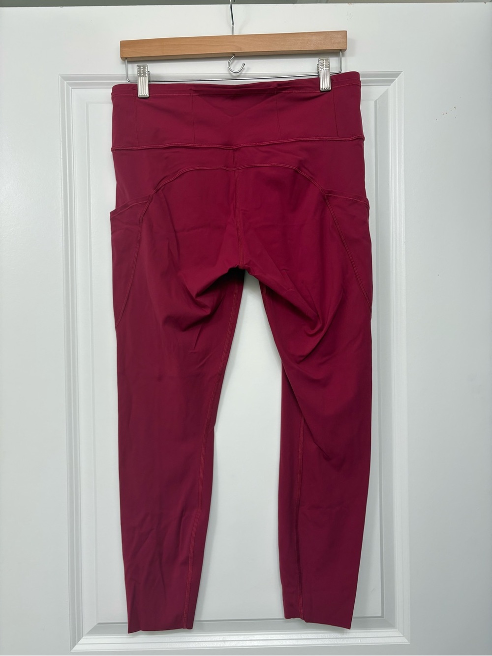 lululemon athletica Burgundy Leggings with Side Pockets - Picture 3 of 4